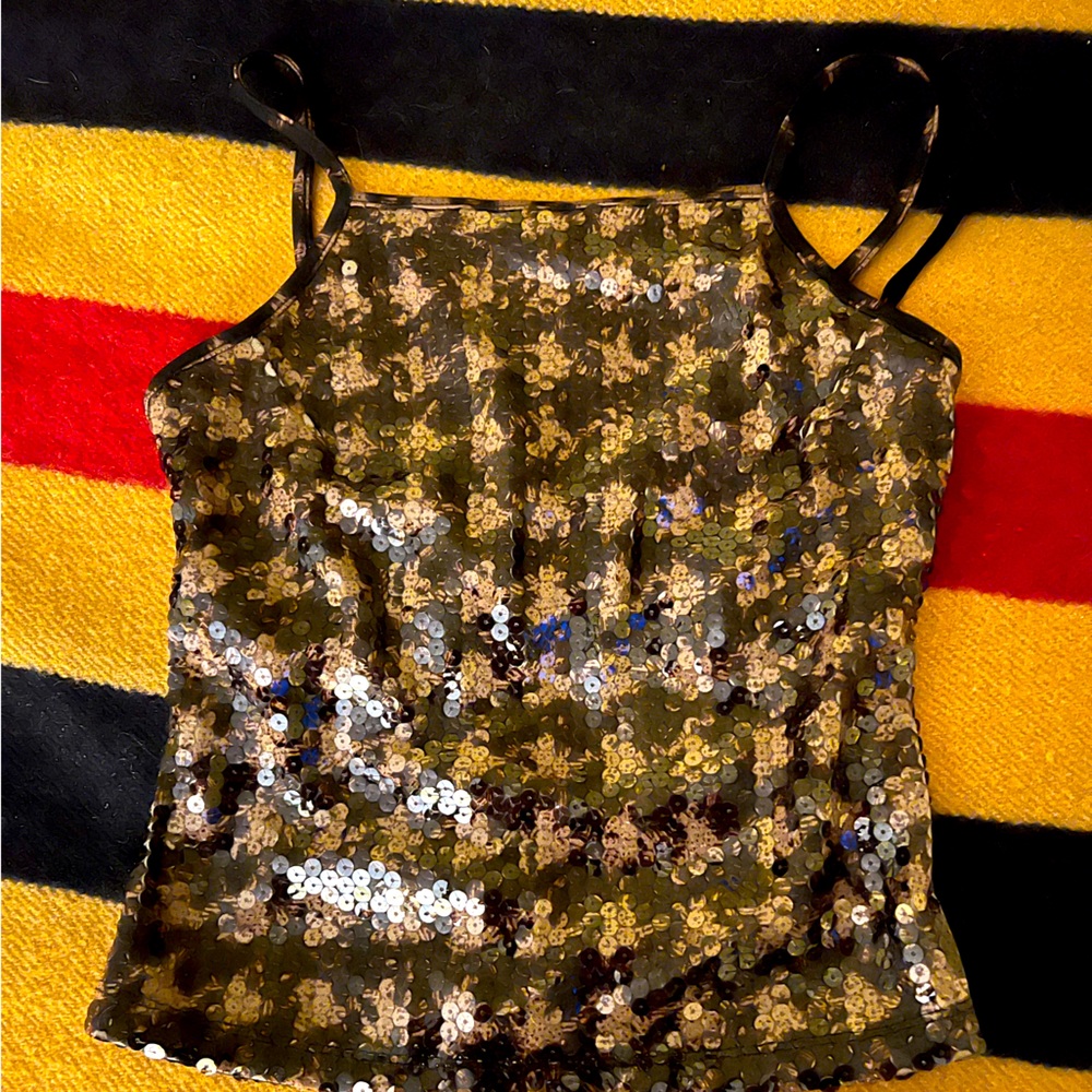 Sequin Coset Top
